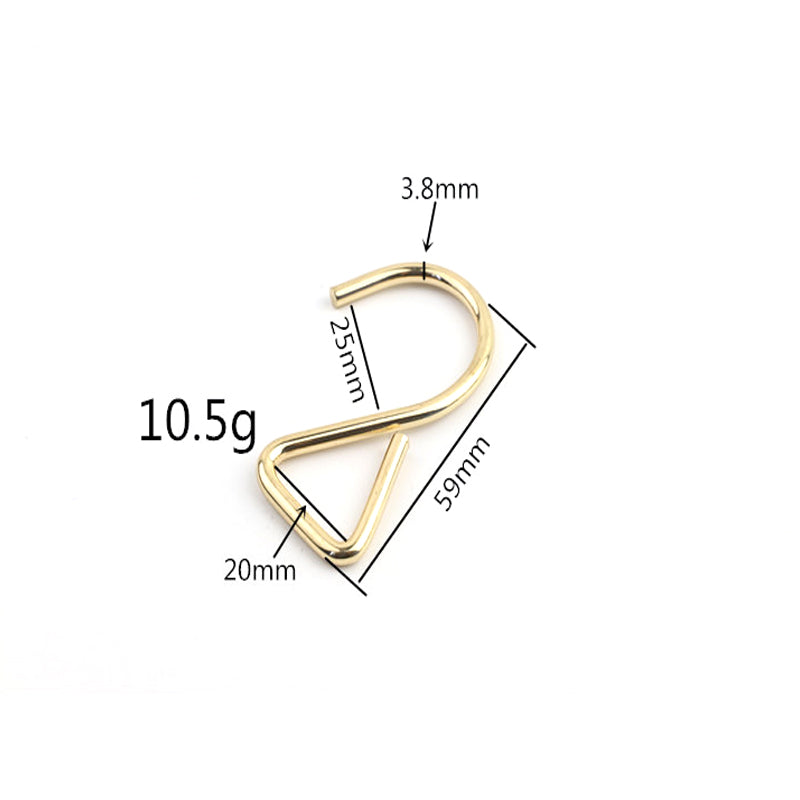 High quality 2-shaped S hook 3.8MM wire diameter iron decorative hanger hook