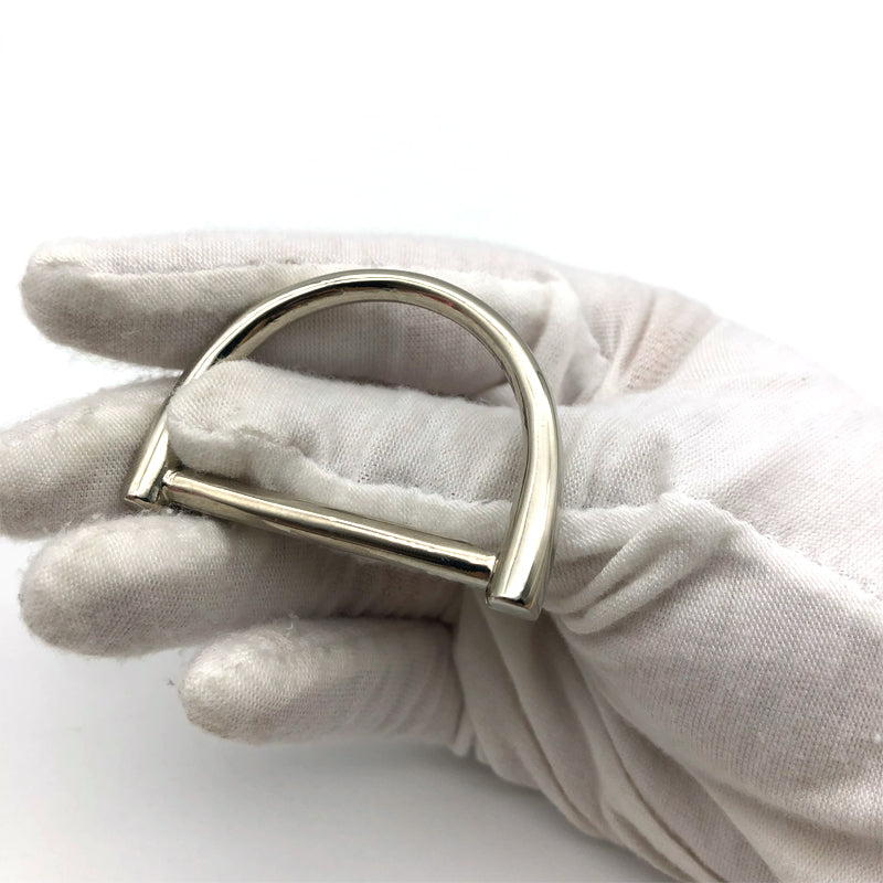 Hanging Plating Nickel Color 36.26 MM Metal D Buckles Zinc Alloy Handbag Hardware Accessories