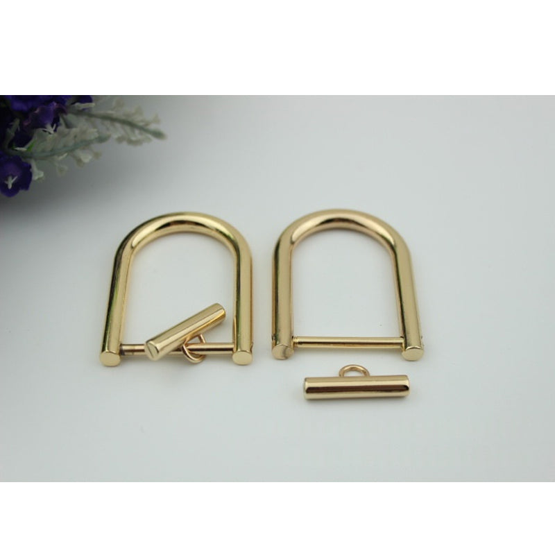 Rectangle shape hardware bag metal clasp clip locks