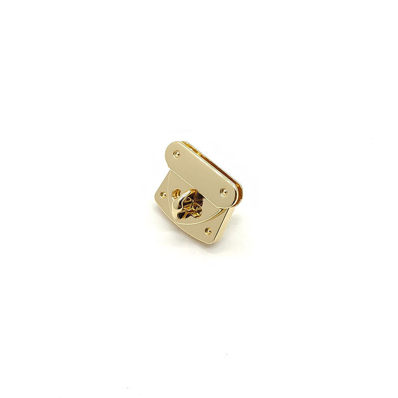 Custom hardware metal handbag closure twist lock