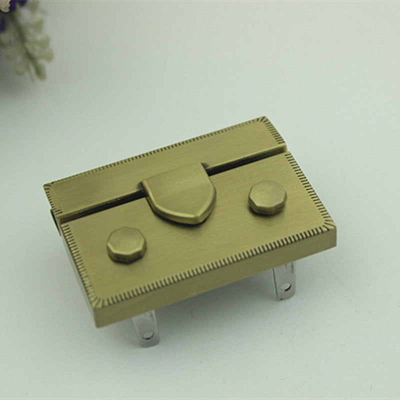 Briefcase hardware metal plug in clip closure lock