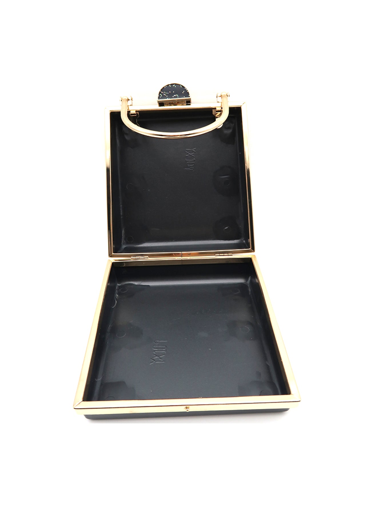 Trapezoid Shape Purse Box And Metal Frame D-109