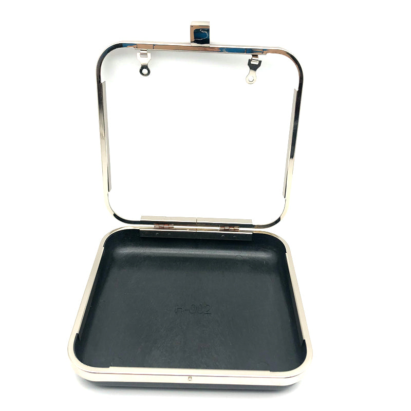 Sliver color bag accessories metal purse frame plastic box H-060