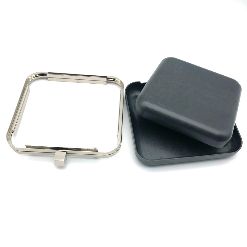 Sliver color bag accessories metal purse frame plastic box H-060