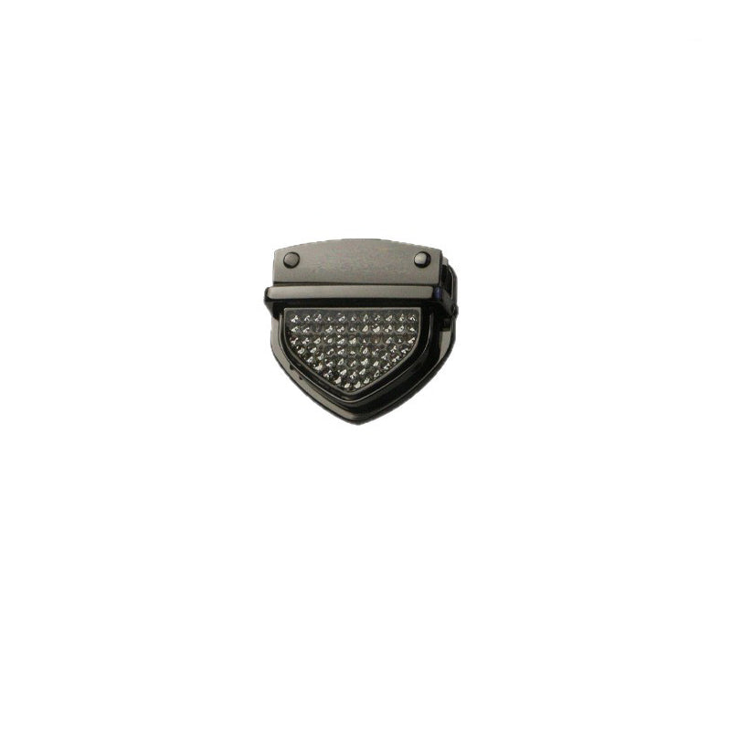 Diamond decoration metal bag clasp press lock