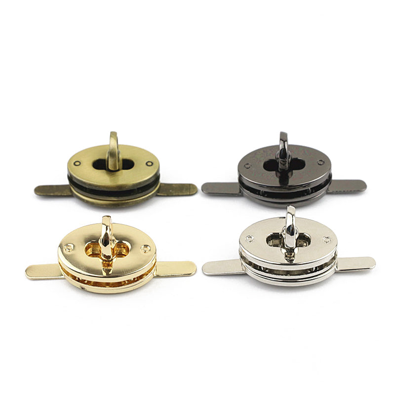 Good quality handbag oval metal turn locks