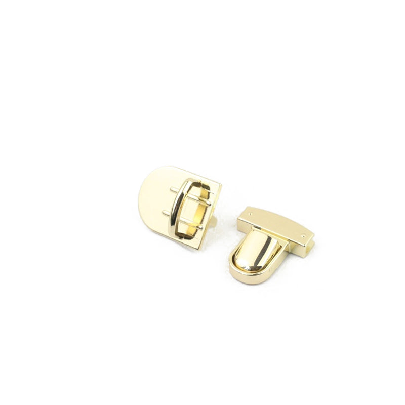 Customized bag metal clasp catch plug in closure locks