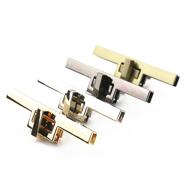 Die-casting hardware accessories straight turn twist locks for bag