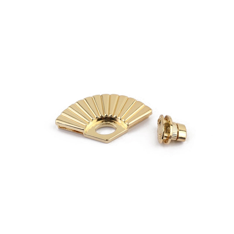 Special design fan type zinc alloy bag metal turn locks