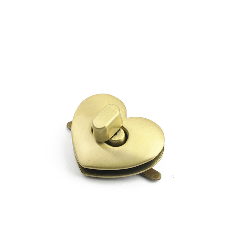 Bag hardware accessories heart-shaped turn twist locks