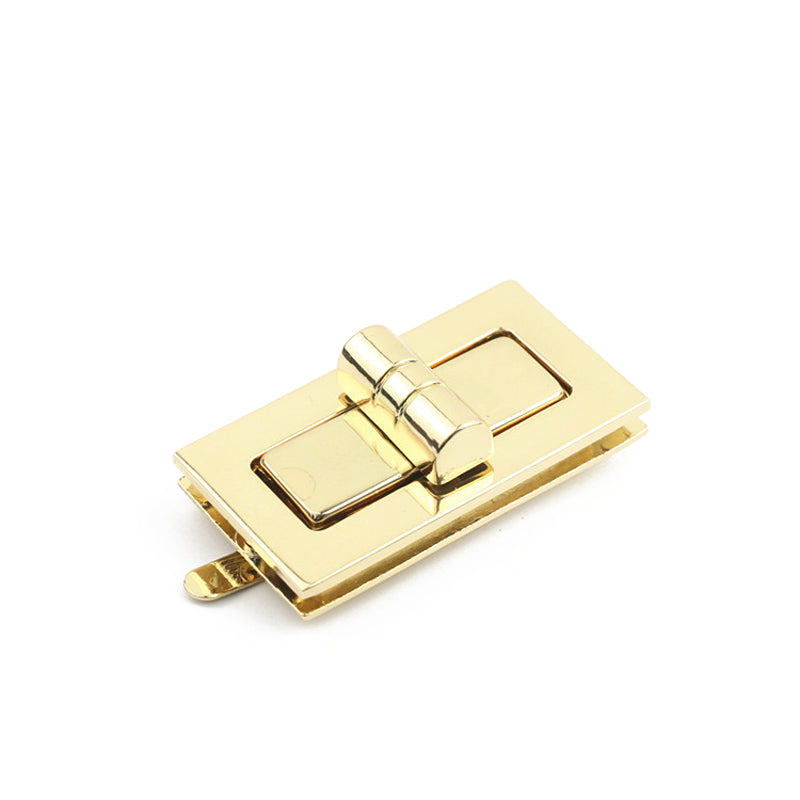 Plus large rectangle metal turn twist locks for handbag