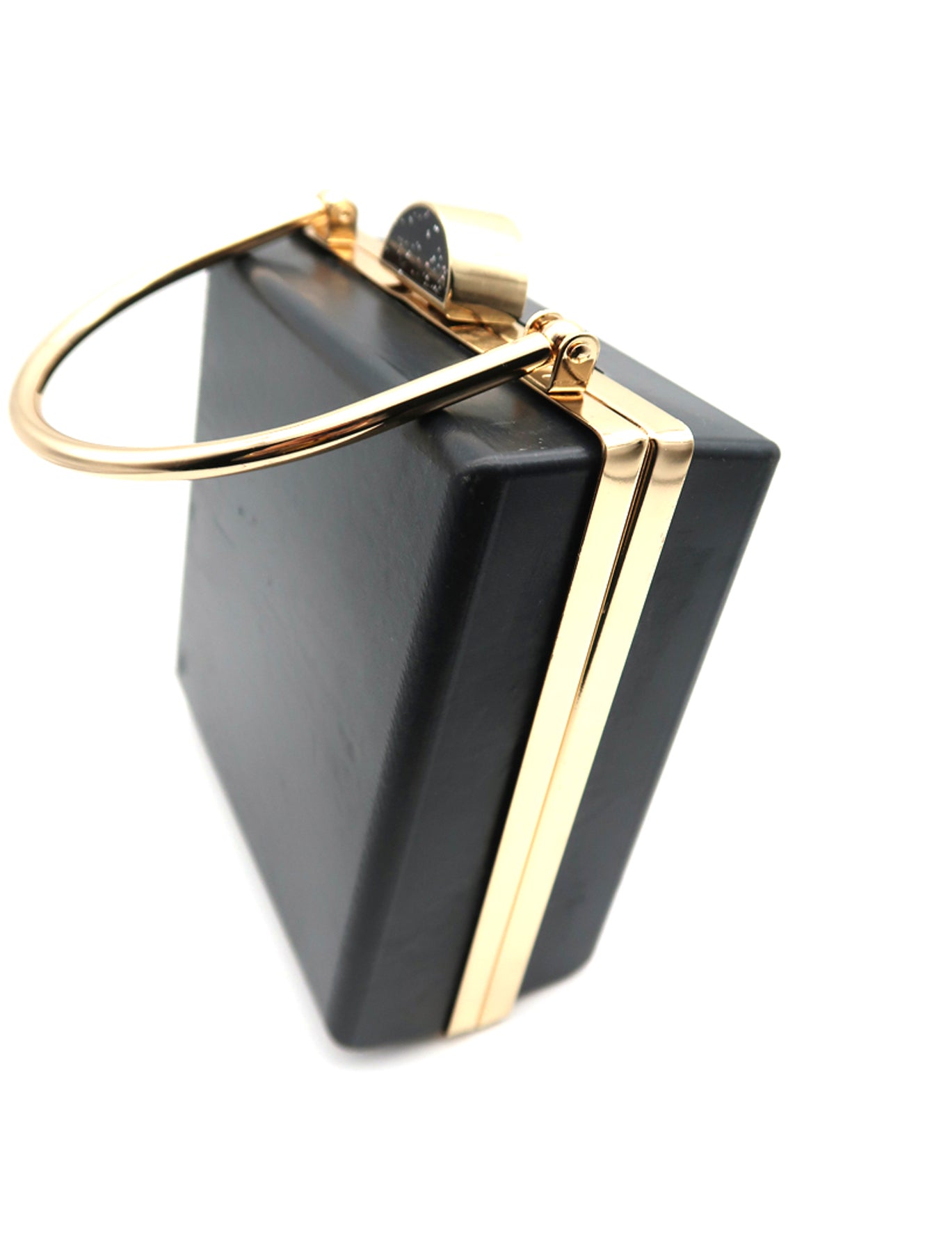 Trapezoid Shape Purse Box And Metal Frame D-109