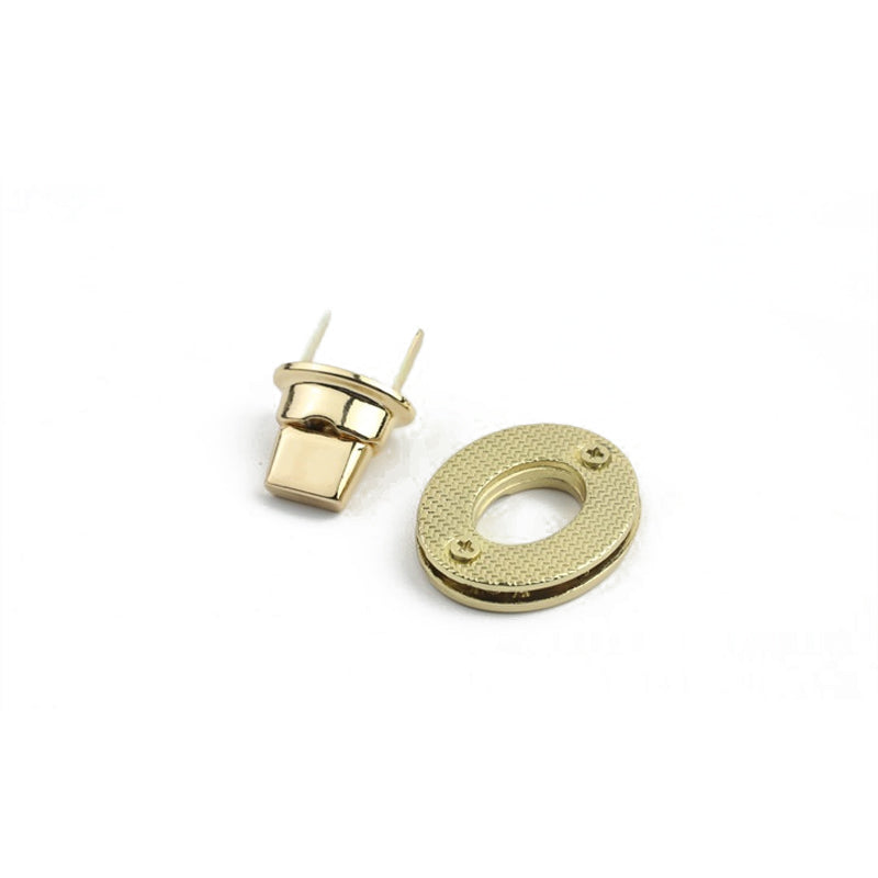 Bag zinc alloy large size metal egg lock oval-shaped turn twist lock