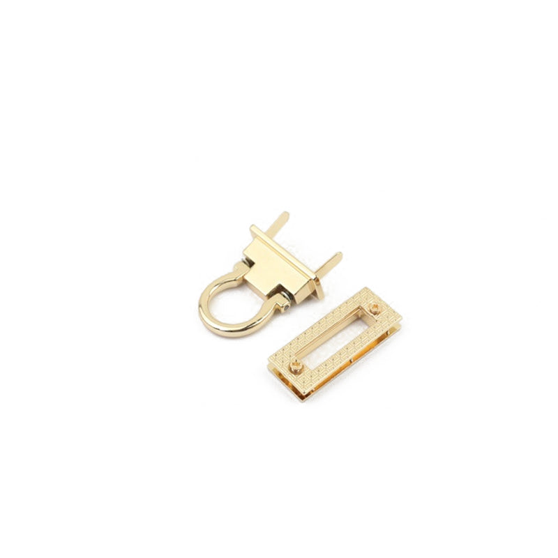 Bag hardware accessories light gold metal clasp closure turn locks