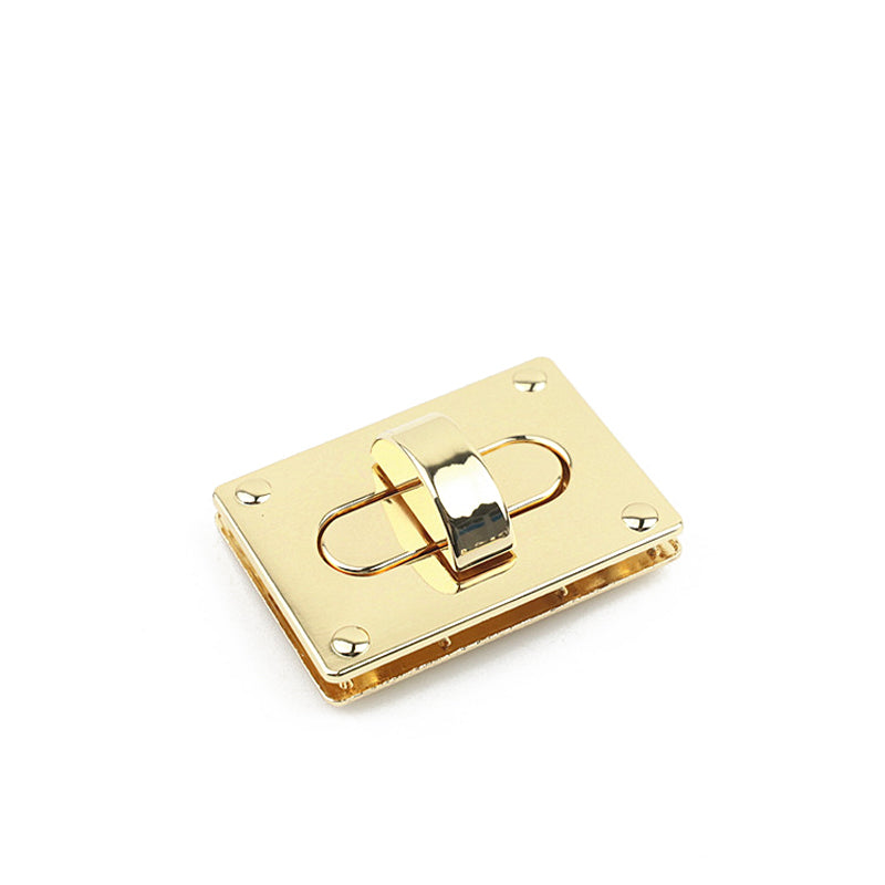 Handbag accessories square metal twist locks