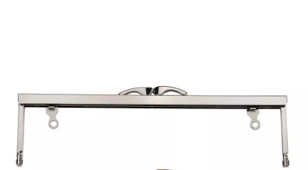 24cm light gold square smooth screw hole fish tail head lock bag hardware purse metal frame for evening bag