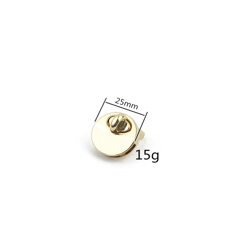 25MM Round shape handbag metal twist locks