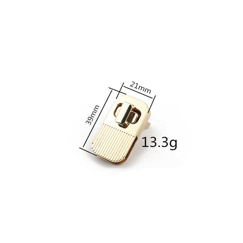 Purse hardware metal twist turn locks