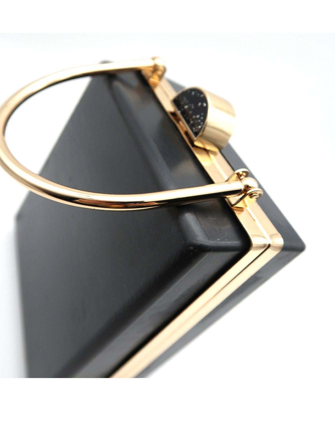 Trapezoid Shape Purse Box And Metal Frame D-109