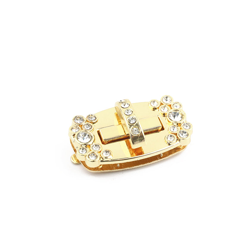 Leather goods handbag hardware accessories diamonds decoration twist turn locks