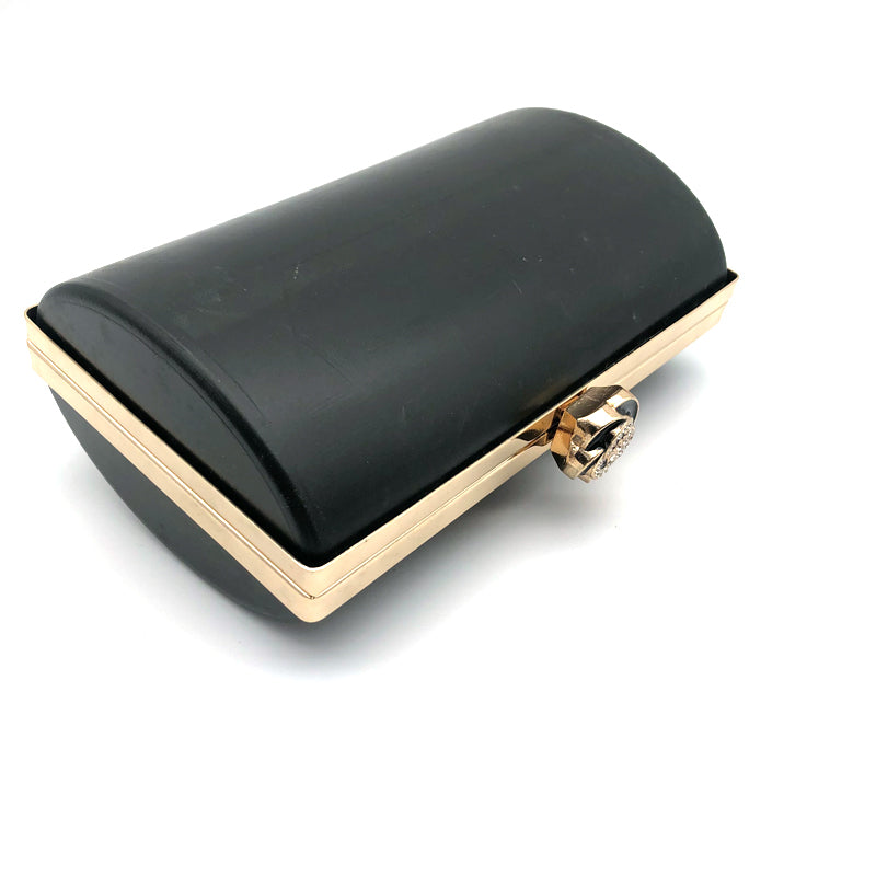 Design Graceful Generous Bag Accessories Purse Metal Clasp Plastic Shell With Flower Head Lock Decorated