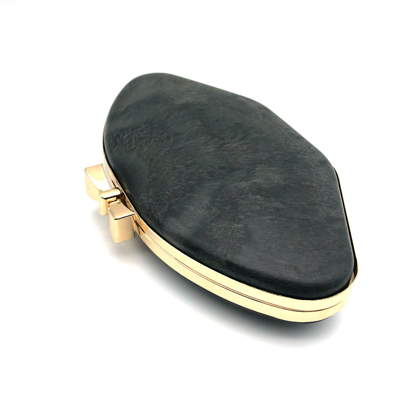 Hanging Plating Light Gold Purse Iron Metal Frame Plastic Box Bow-knot Shape Decoration Lock Head Bag Fittings