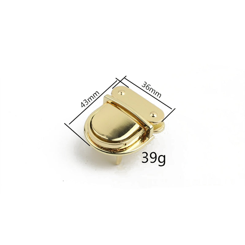 Bag metal duck tongue lock twist switch lock mortise lock