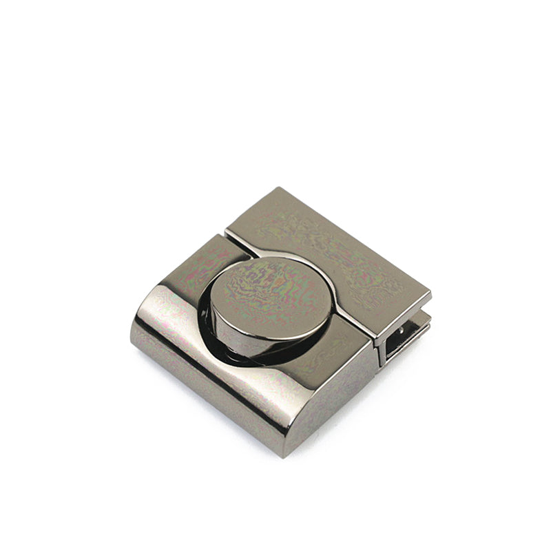 Handbag metal square press clasp locks