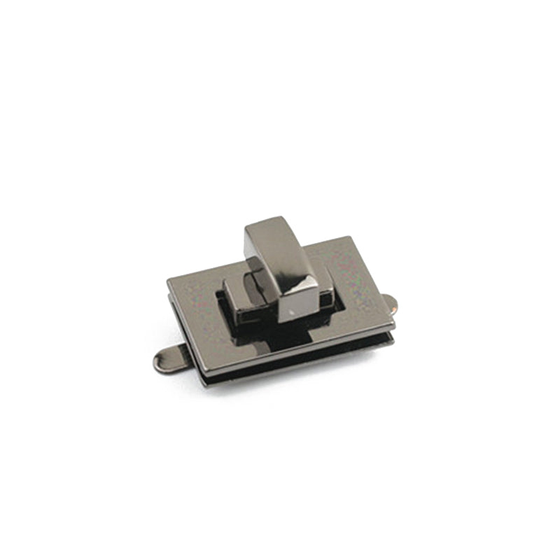 Die-casting bag handbag lock small square twist lock mortise lock