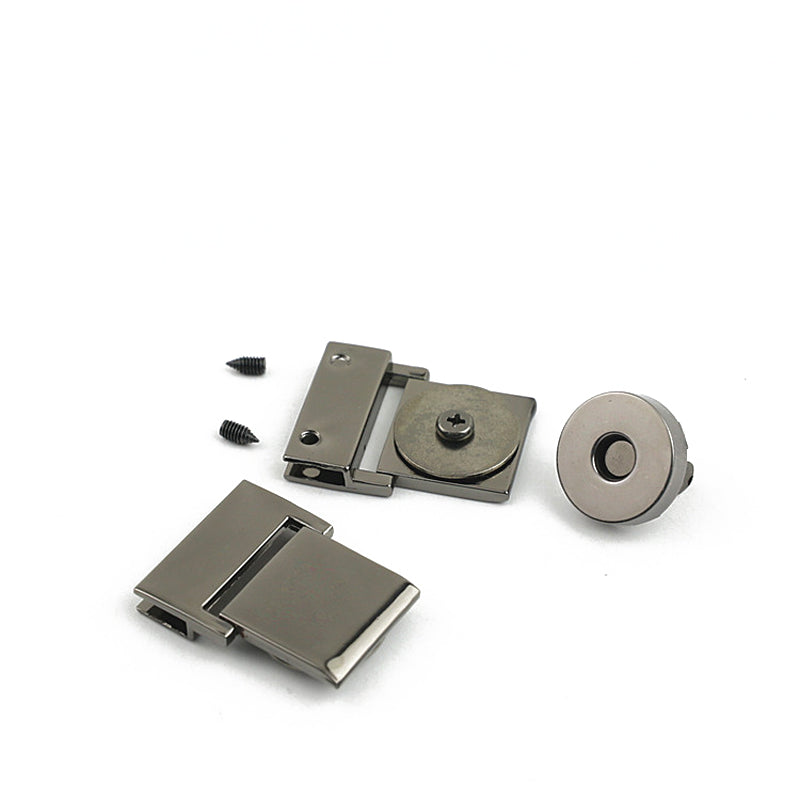 Bag hardware zinc alloy metal decoration magnetic locks