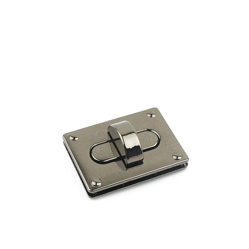 Handbag accessories square metal twist locks
