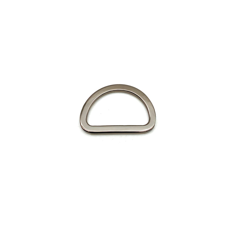 DIY Bag Accessories Zinc Alloy Various Size Flat D Rings For Handbag