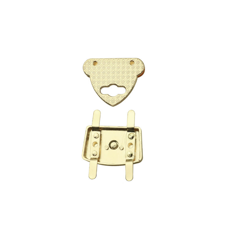 Custom hardware metal handbag closure twist lock