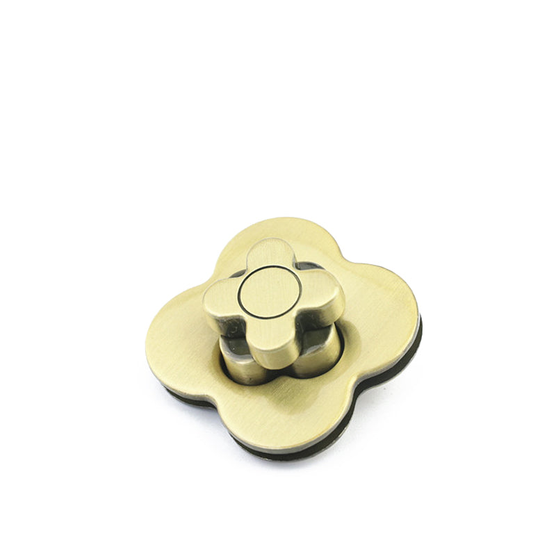 Handbag multi-colorful flower shape decorative twist closure clasp lock