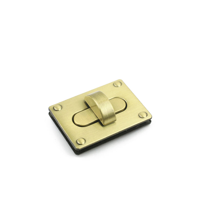Handbag accessories square metal twist locks