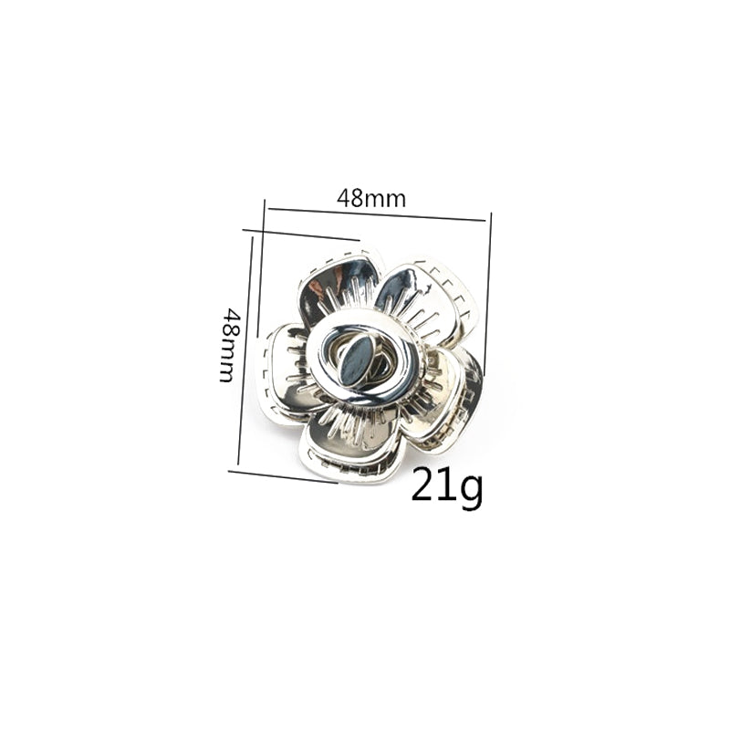 Women's bag flower decorative lock