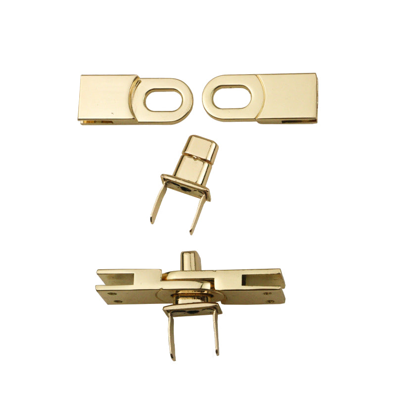 Handbag twist turn locks clasp closure