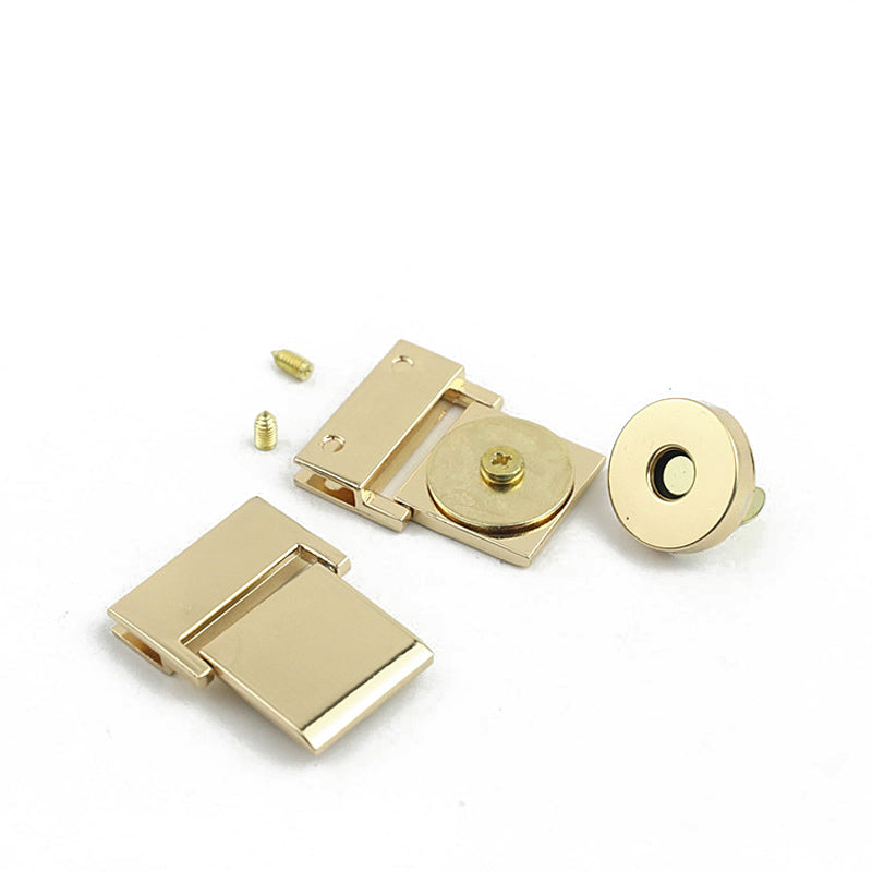 Bag hardware zinc alloy metal decoration magnetic locks