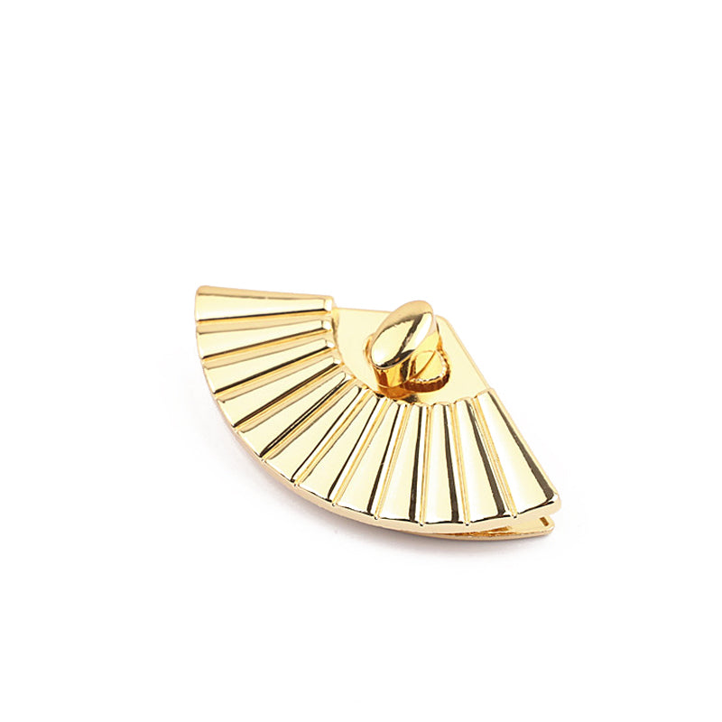 Special design fan type zinc alloy bag metal turn locks