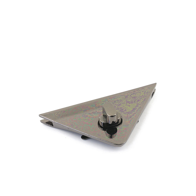 Hardware triangle shape metal twist locks for bag