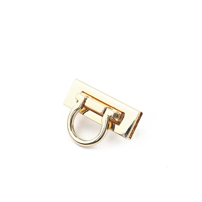 Bag hardware accessories light gold metal clasp closure turn locks