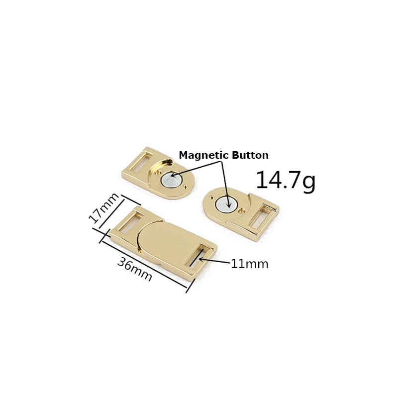 Fashionable metal handbag magnetic locks