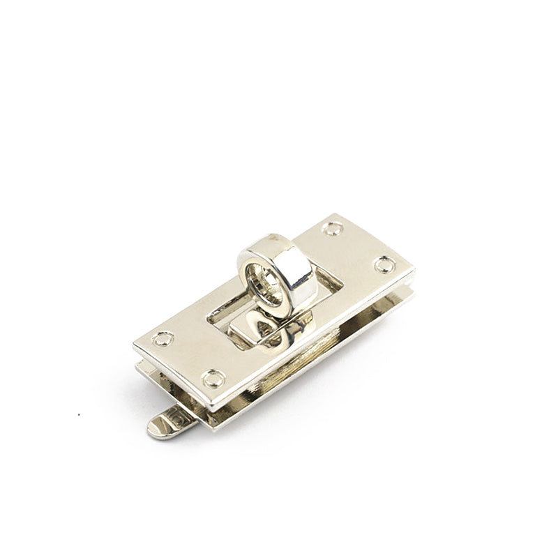 Die casting metal rectangle twist locks for handbag