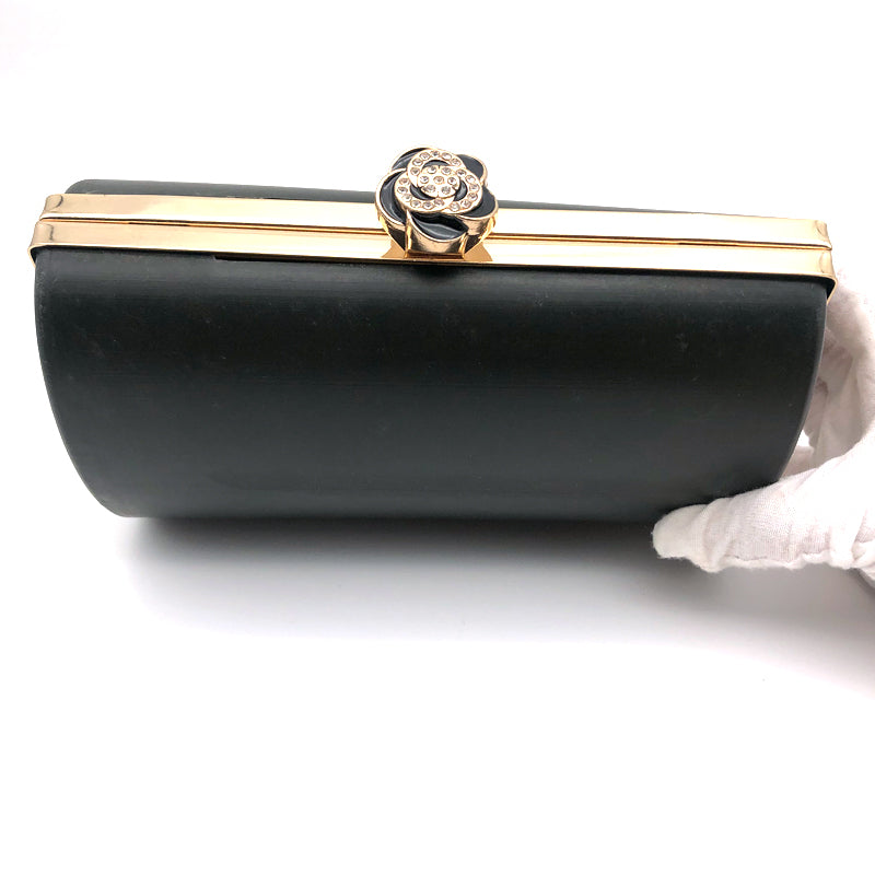 Design Graceful Generous Bag Accessories Purse Metal Clasp Plastic Shell With Flower Head Lock Decorated