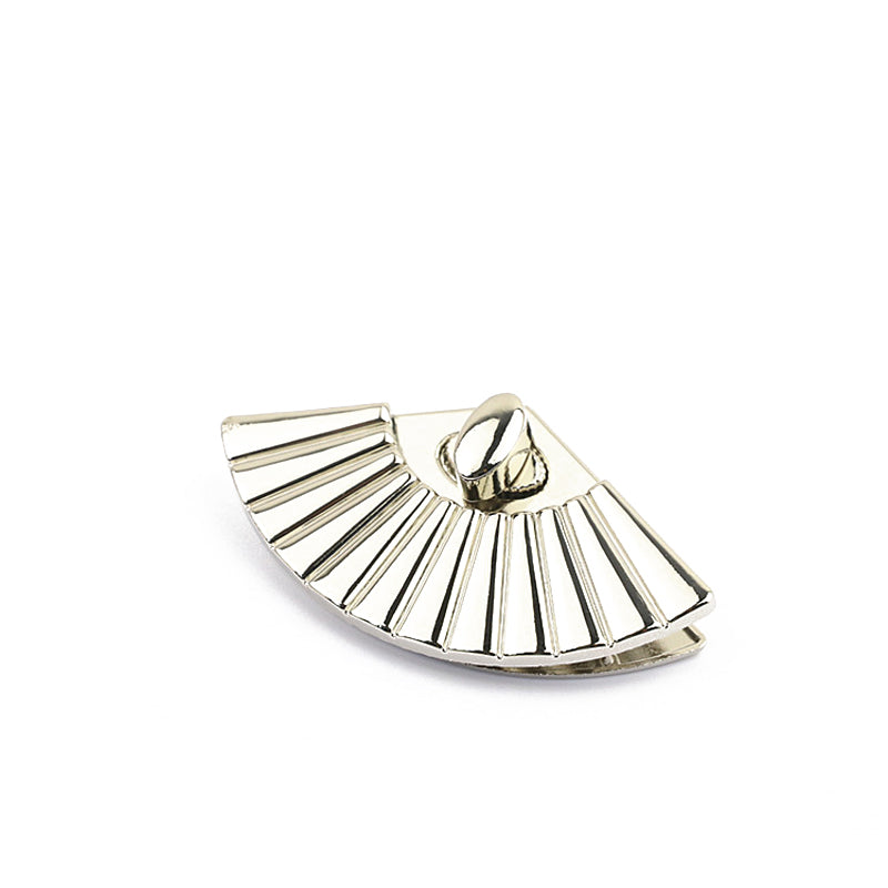 Special design fan type zinc alloy bag metal turn locks