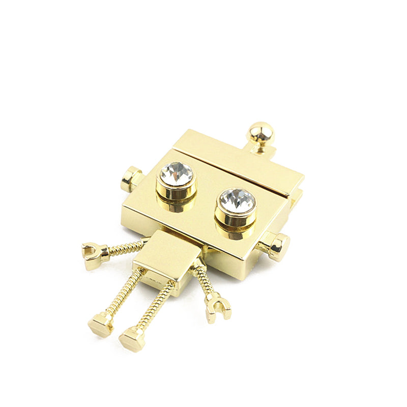 Handbag Hardware robot shape metal clasp clip lock