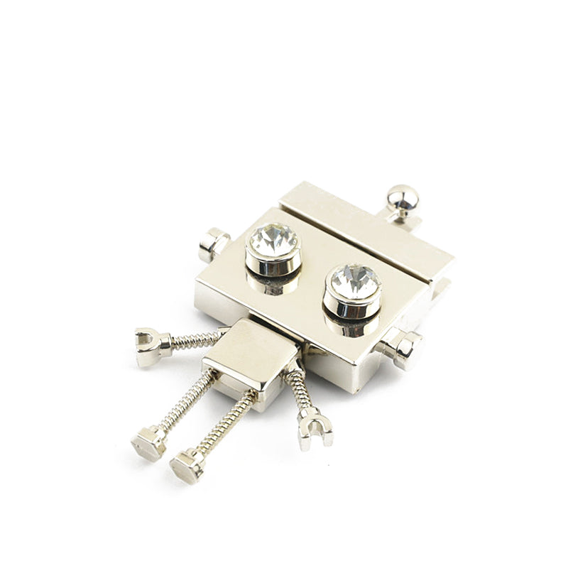 Handbag Hardware robot shape metal clasp clip lock
