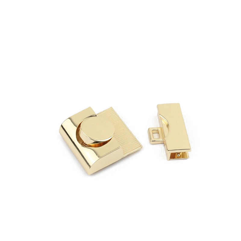 Handbag metal square press clasp locks