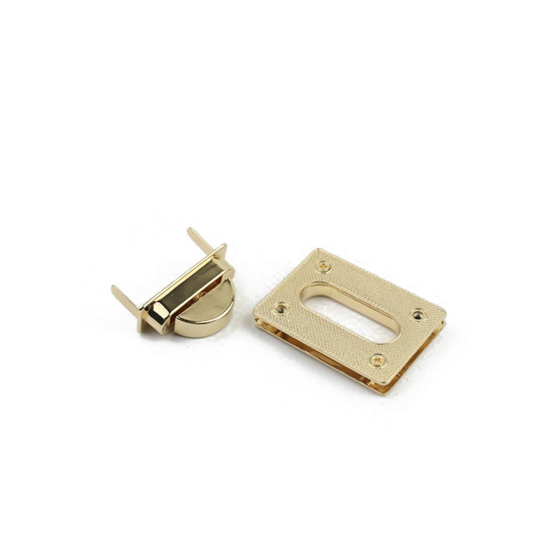 Handbag accessories square metal twist locks