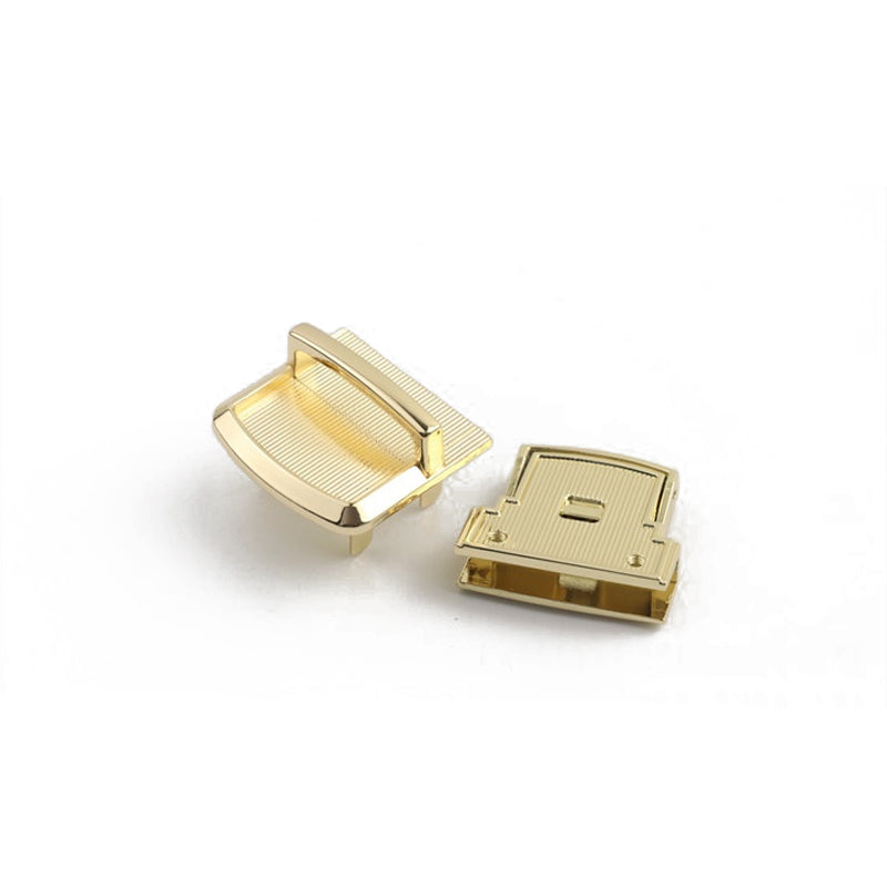 Bag hardware metal clasp closure switch mortise locks